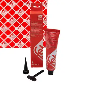 febi Special Silicone Sealant, Universal Sealant, BLACK, +360&deg;C, 70 ml