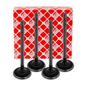 4x febi 21002 Einlassventil f&uuml;r VW Polo 6N2 Lupo Caddy 2 1.4 54/60 PS 030109601AL