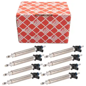 8x febi Einspritzdüse für MERCEDES W213 C218 W463 X/C253 W222 C/A217 63AMG