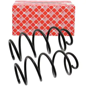 2x febi 37819 Fahrwerksfeder f&uuml;r VW Golf 5 6 SKODA Octavia 2 Vorderachse 1K0411105BC