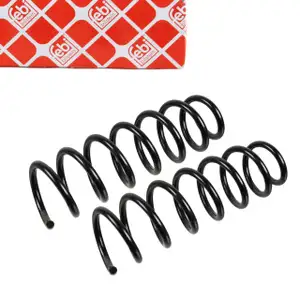 2x febi 174187 Fahrwerksfeder f&uuml;r BMW 5er 523i 528i 530i 535i 520d 525d vorne 31336794637