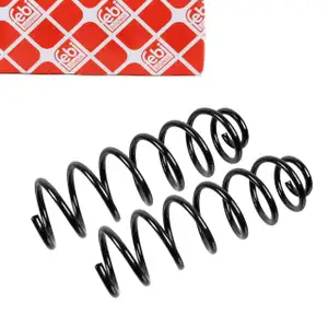 2x febi 174724 Fahrwerksfeder Schraubenfeder f&uuml;r BMW 5er 520i 523i 530i hinten 33536794652