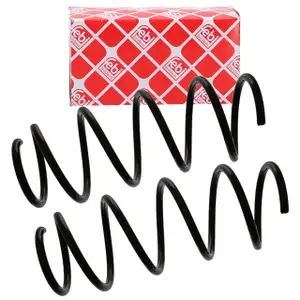 2x febi 46867 Fahrwerksfeder f&uuml;r OPEL Corsa D 1.0 1.2 1.4 60-120 PS Vorderachse 312308