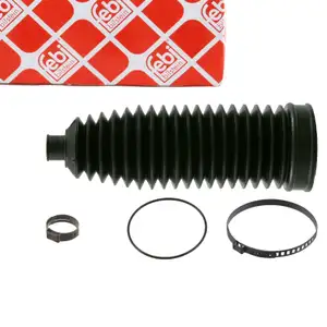febi 22628 Faltenbalgsatz Manschette Spurstange f&uuml;r BMW 5er E60/61 7er E65 X3 E83 X5 vorne