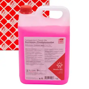 5L febi 172006 K&uuml;hlerfrostschutz ROT f&uuml;r AUDI OPEL SEAT SKODA VW TL774D G012A8DA1