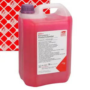 5L febi 37401 K&uuml;hlerfrostschutz G12++ LILA f&uuml;r AUDI BMW MERCEDES-BENZ SEAT SKODA VW
