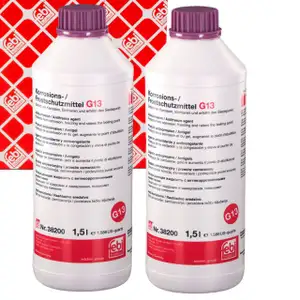 2x 1,5L febi 38200 K&uuml;hlerfrostschutz LILA f&uuml;r AUDI SEAT SKODA VW TL 774-J