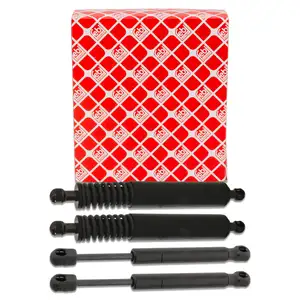 4x febi Heckklappend&auml;mpfer + Heckscheibend&auml;mpfer f&uuml;r PORSCHE Cayenne 9PA 3.2 S / Turbo 4.5