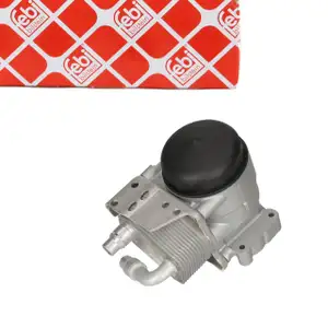 febi 188768 Ölkühler + Ölfilter + Gehäuse für BMW E81-88 E46 E90-93 E60 X1 E84 X3 E83 Z4