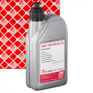 1L 1 Liter febi 40580 Getriebe&ouml;l GELB 75W-80 API GL-5 AUDI BMW FORD OPEL PSA VW