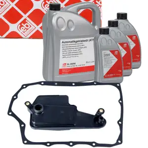 febi Getriebefilter + Dichtung + 8L Getriebe&ouml;l f&uuml;r MAZDA 2 3 6 CX-3 CX-30 CX-5 CX-9