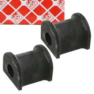 2x febi 27038 Stabilisatorlager Gummilager Stabilisator f&uuml;r VW Caddy 3 4 hinten