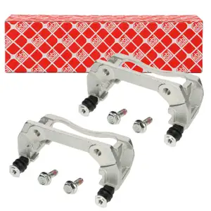 2x febi 1000970 Halter Bremssattel f&uuml;r MERCEDES-BENZ W169 W245 Vorderachse 1694201115