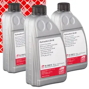3L 3 Liter febi 02615 Hydraulik&ouml;l ZH-M GELB BMW MERCEDES MB 343.0