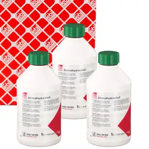 3L 3 Liter febi 06162 Hydraulik&ouml;l Zentralhydraulik&ouml;l GR&Uuml;N f&uuml;r BMW