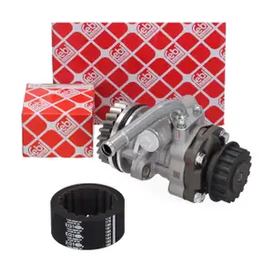 febi Servopumpe Hydraulikpumpe + Kupplungsmuffe f&uuml;r VW Multivan T5 Touareg 7L 2.5 TDI