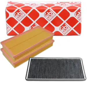 febi Innenraumfilter + Luftfilter f&uuml;r LAND ROVER Range Rover 3 L322 5.0 4x4 + 4.4 D 4x4