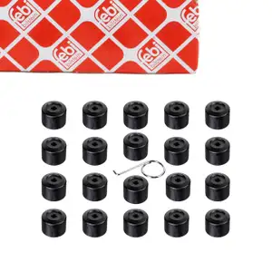 20x febi Abdeckkappe Radschraube 17MM + Abzieher f&uuml;r VW Golf 5-8 Passat Polo 1K06011739B9