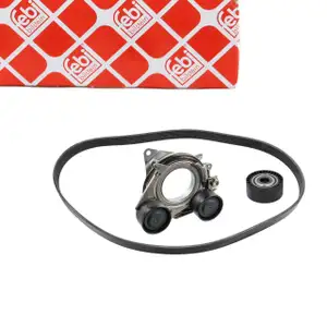 febi Keilrippenriemensatz Satz für MERCEDES-BENZ W205 A205 C205 S205 C257 W213 S213 M264