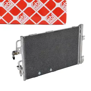 febi Kondensator Klima Klimakondensator f&uuml;r OPEL Astra H 1.6 1.8 Automatikgetriebe 1850097
