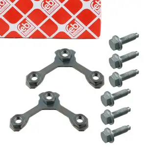 2x febi 49043 Montagesatz Sicherungsblech Traggelenk für VW Polo 3 4 Lupo Fox SEAT vorne