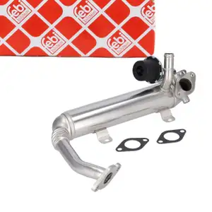 febi 193147 K&uuml;hler Abgasr&uuml;ckf&uuml;hrung + Dichtung f&uuml;r VW Golf 5 AUDI A3 Octavia 2 1.9-2.0 TDI