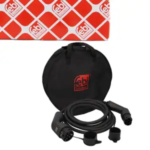 febi 194766 Ladegerät Ladekabel E-Auto Typ 2 400V 32A 2 Phasen 5m IP 66 3,1 Kg IEC 62196-2