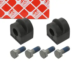 2x febi 02524 Stabilisatorlager 13mm + Schrauben f&uuml;r MERCEDES W201 W124 hinten 2013200147