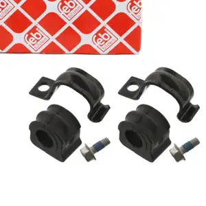 2x febi 37139 Stabilisatorlager 18mm + Halter für VW Golf 4 A3 8L1 TT 8N SEAT Leon vorne