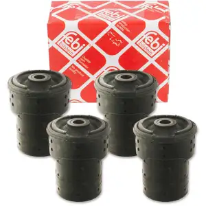 4x febi 32036 Hinterachslager Tonnenlager f&uuml;r BMW E39 Hinterachse vorne hinten 33311094036