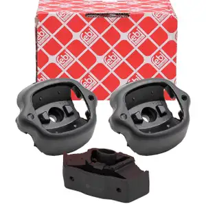 2x febi Motorlager + Getriebelager f&uuml;r MERCEDES-BENZ W123 S123 300D 80/88 PS OM617