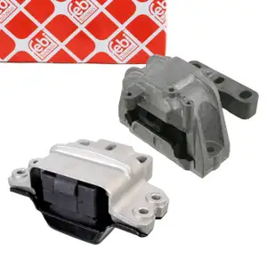 2x febi Motorlager Motorhalter f&uuml;r VW Passat B6 1.6 FSI 115 mit 6-Gang Automatikgetriebe