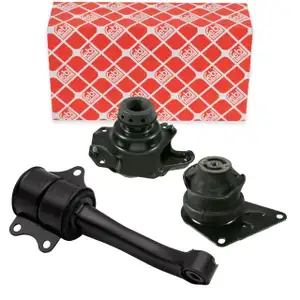 3x febi Motorlager f&uuml;r VW Polo 3 6N Lupo SEAT Arosa 1.0 1.3 1.4 1.6 mit Schaltgetriebe