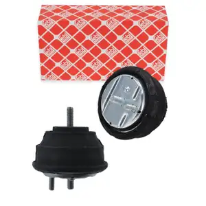 2x febi Motorlager f&uuml;r BMW 5er E34 530i 540i 7er E32 730i 740i 8er E31 840i 840Ci M60 M62