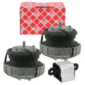 2x febi Motorlager + Getriebelager f&uuml;r MERCEDES-BENZ Viano Vito / Mixto W639 M112 M272
