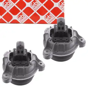 2x febi Motorlager Hydrolager f&uuml;r BMW 5er F10 F11 F07 520i 528i N20 163-245 links + rechts