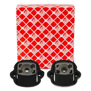 2x febi Motorlager Motorhalter f&uuml;r MERCEDES W123 S123 C123 230 M115 M123 links + rechts