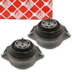 2x febi engine mounts (hydraulic mounts) for Mercedes S-Class W140, C140, SL R129, M119, OM603 (front)