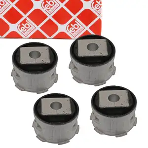 4x febi Achskörperlager Motorträgerlager für AUDI Q7 PORSCHE Cayenne VW Touareg vorne