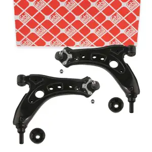 2x febi Querlenker + Traggelenk + Lager f&uuml;r VW Polo 4 SEAT Ibiza 3 SKODA Fabia 1 2 vorne