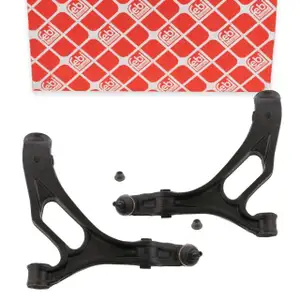 2x febi Querlenker + Traggelenk f&uuml;r PORSCHE Cayenne 9PA VW Touareg 7L Vorderachse unten