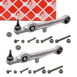 2x febi 33370 PROKIT Querlenker f&uuml;r AUDI A4 B6 B7 SEAT Exeo 3R Vorderachse vorne unten