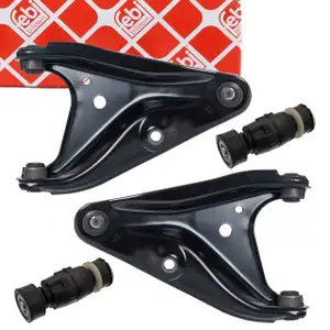 2x febi Querlenker + Lager + Koppelstange f&uuml;r DACIA Dokker Lodgy Logan 1 2 1 2 vorne