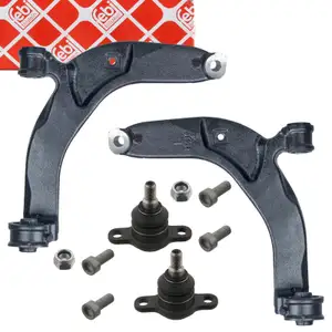 2x febi Querlenker + Lager + Traggelenk f&uuml;r VW Multivan Transporter T5 T6 ab 2012 vorne