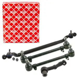 febi Lenkstange + Spurstange + Kopf + Umlenkhebel Set f&uuml;r BMW 5er E28 6er E24 vorne
