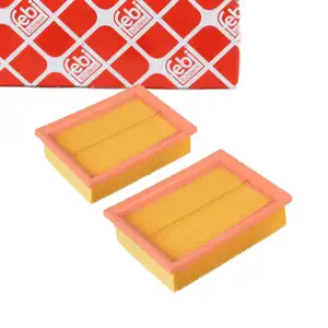 febi Luftfilter Satz Motorluftfilter f&uuml;r VW Polo 3 SEAT Arosa 6H Ibiza 2 1.0 1.4 2 St&uuml;ck