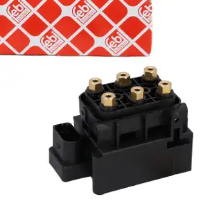 febi 196913 Magnetventil Ventil Luftfederung f&uuml;r AUDI A6 C6 A8 D3 VW Phaeton 3D