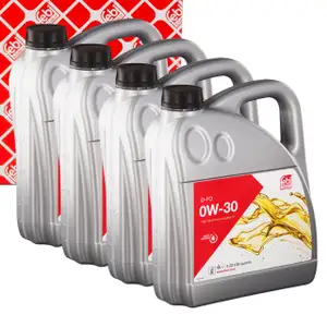 16L febi 172203 0W-30 Motor&ouml;l f&uuml;r ACEA C2 Ford WSS-M2C950-A STJLR.03.5007