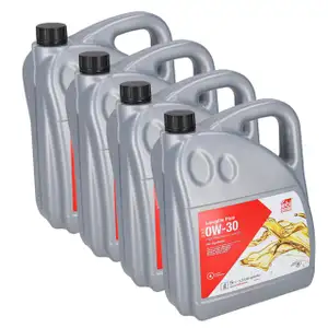 20L febi 194638 0W-30 Motor&ouml;l f&uuml;r BMW Longlife-04 MB 229.31/51/52 VW 504/507.00