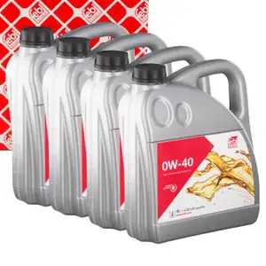 16L febi 101141 0W-40 Motor&ouml;l f&uuml;r BMW LL-01 Ford WSS-M2C937-A MB 229.3/5 VW 502/505.00